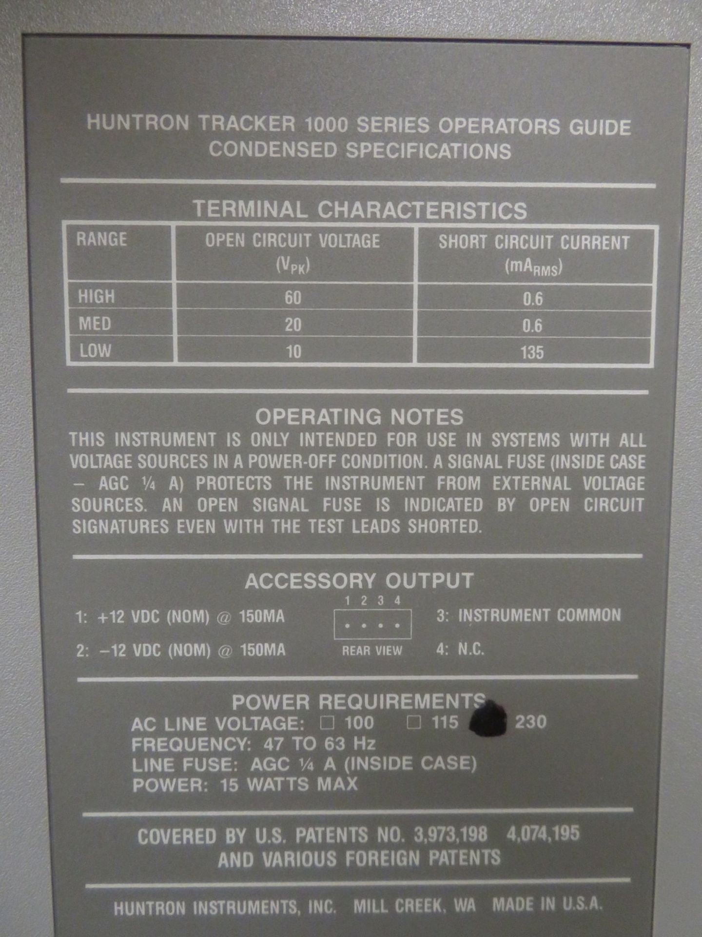 Huntron Tracker 1000 fault locator in case - Image 4 of 4