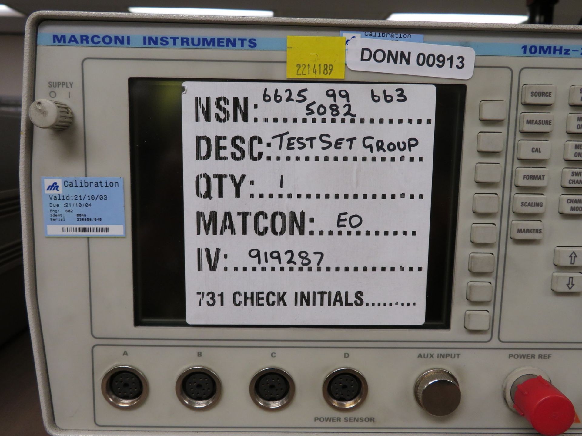 Marconi 6200B microwave test set 10MHz - 20GHz - Image 2 of 4