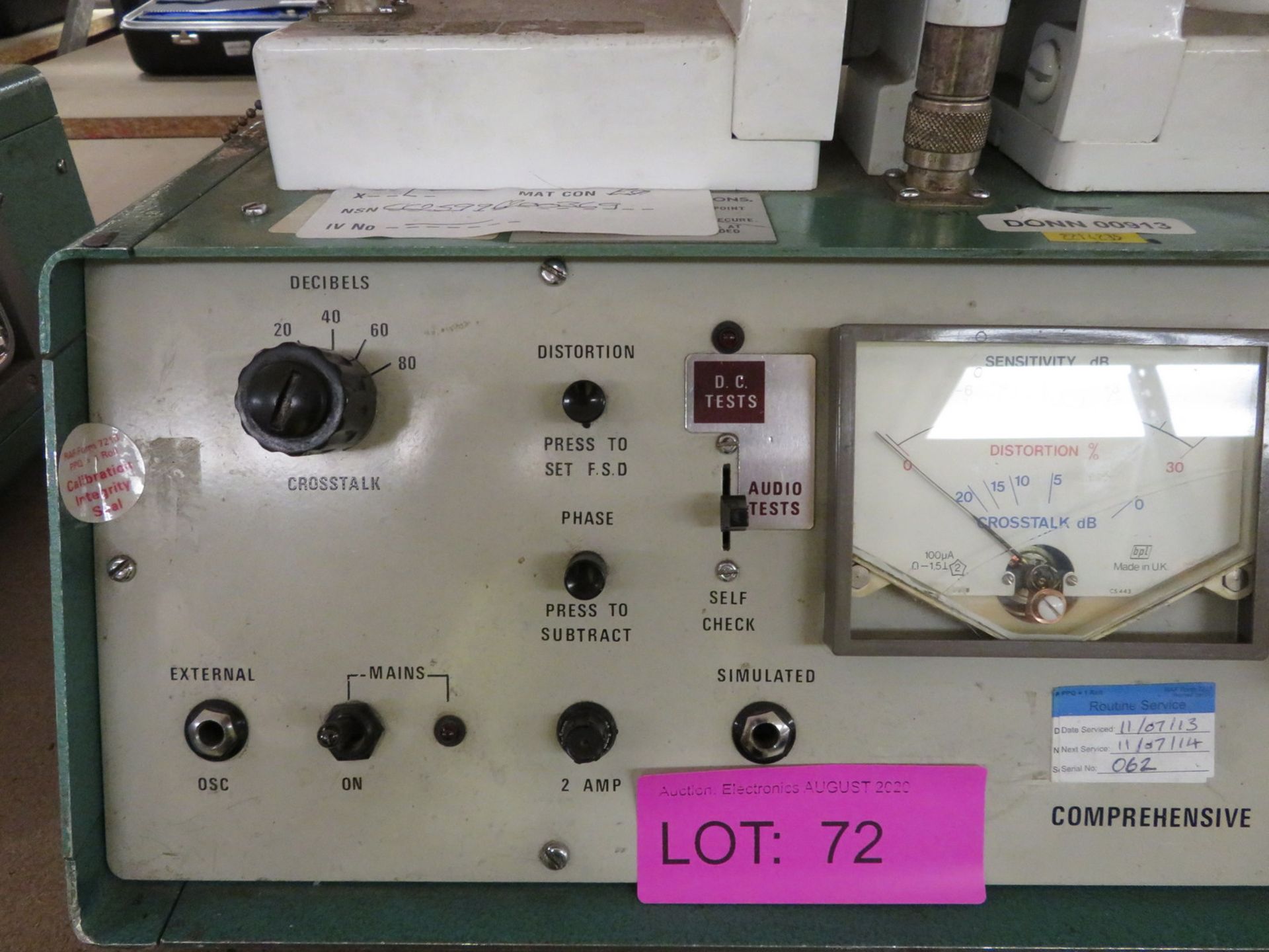 Agilent 21A 200/1 Comprehensive headset tester - Image 3 of 4