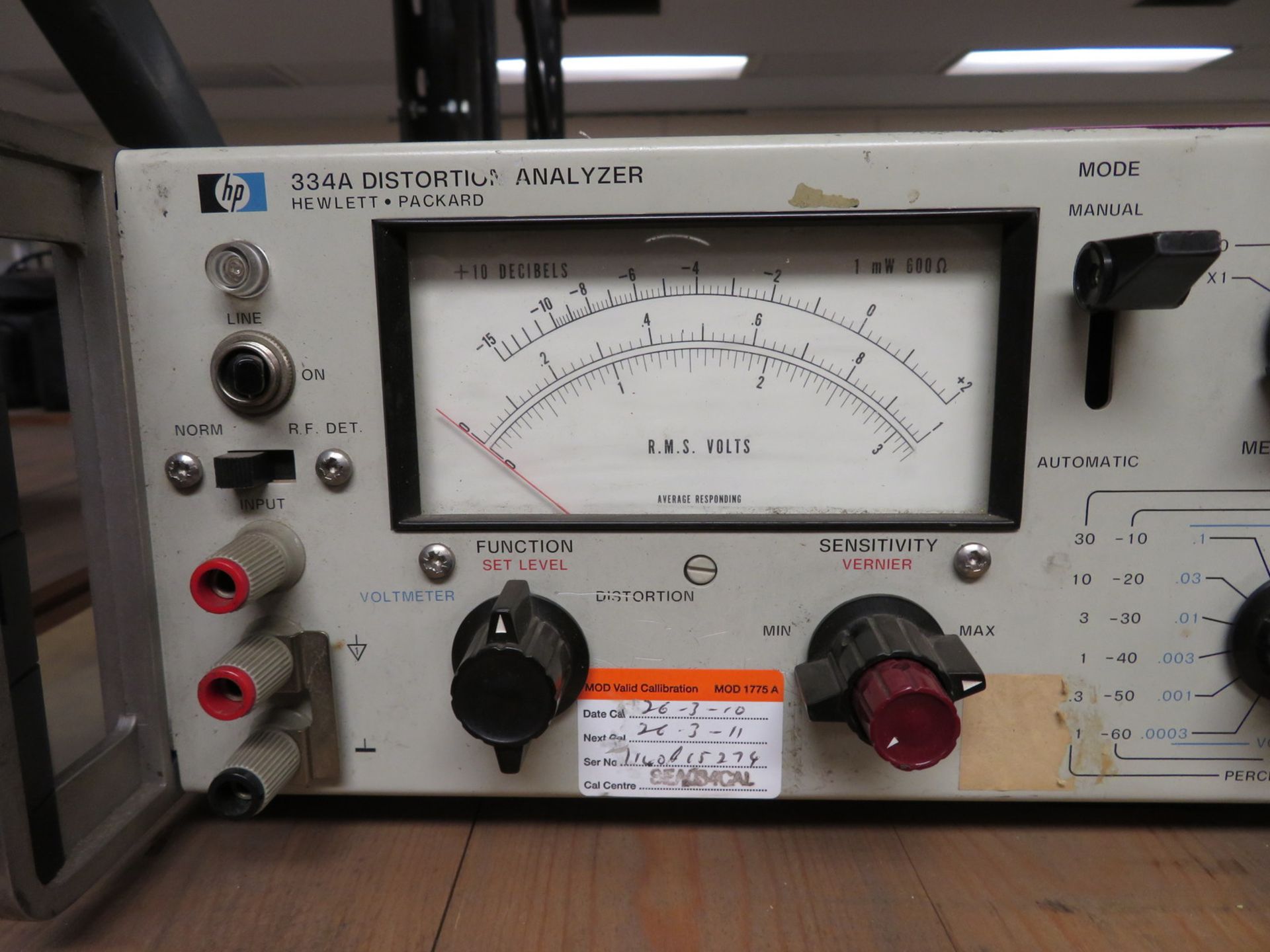 Hewlett Packard 334A distortion analyzer - Image 2 of 4