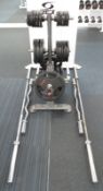 Origin Weight Plates With Stand, 2x Olympic Barbells & 2x EZ Curl Bars. See Description For Weights.
