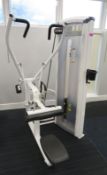 Cybex Pulldown Model: 12020. 103.5kg Weight Stack. Dimensions: 115x175x195cm (LxDxH)