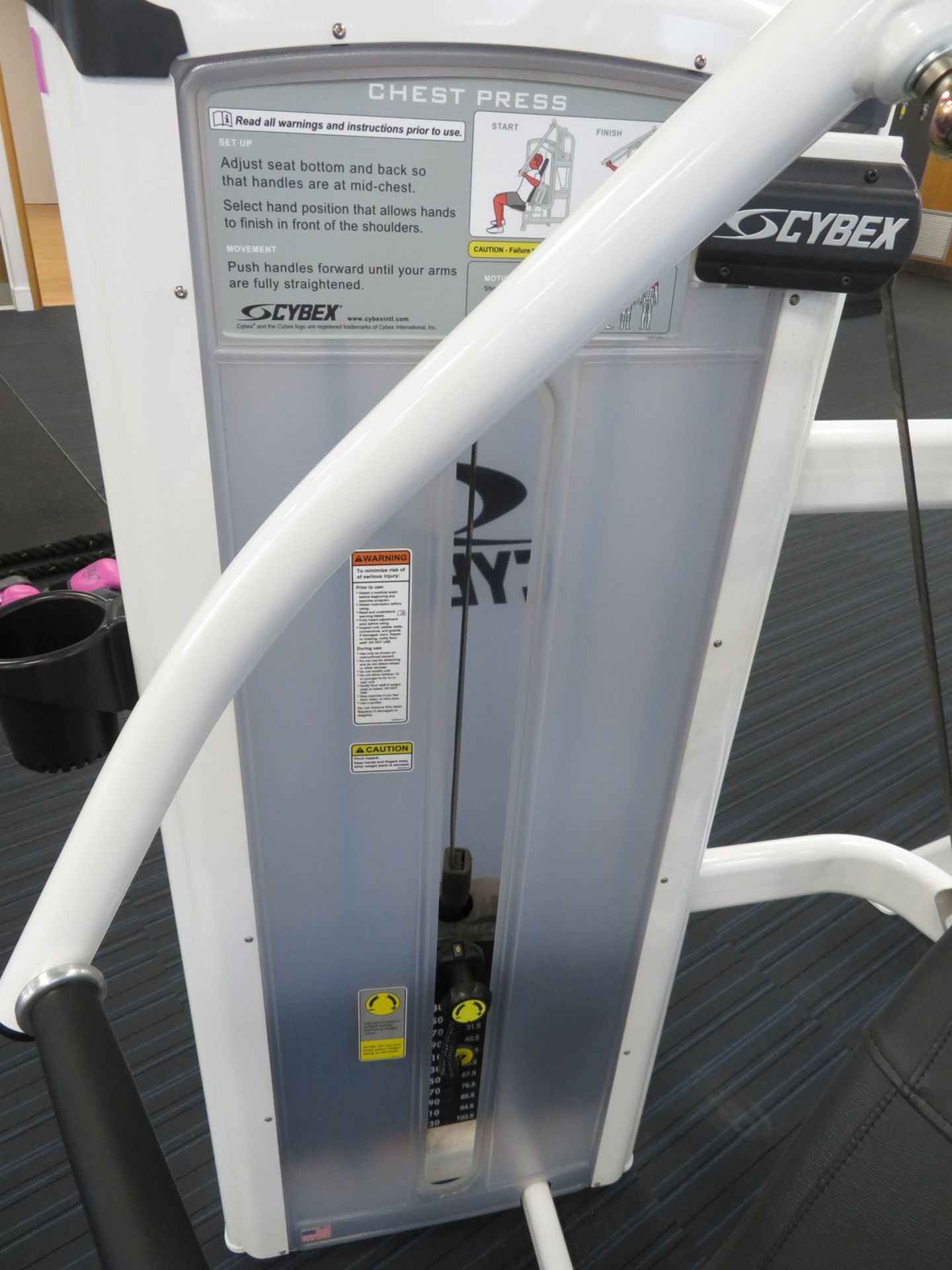 Cybex Chest Press Model: 12001. 103.5kg Weight Stack. Dimensions: 140x135x195cm (LxDxH) - Image 4 of 8