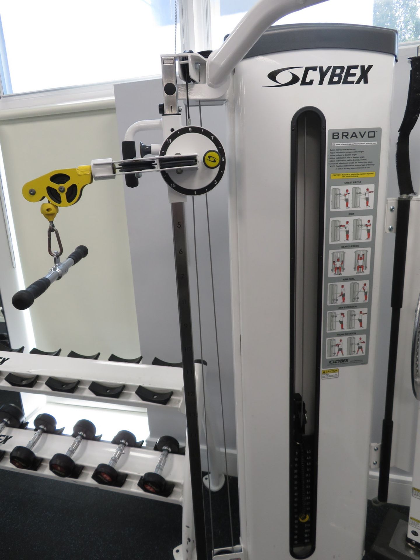 Cybex Bravo (Cable) Model: 8810. 38.6kg Weight Stack. Complete With Attachments. - Image 4 of 16