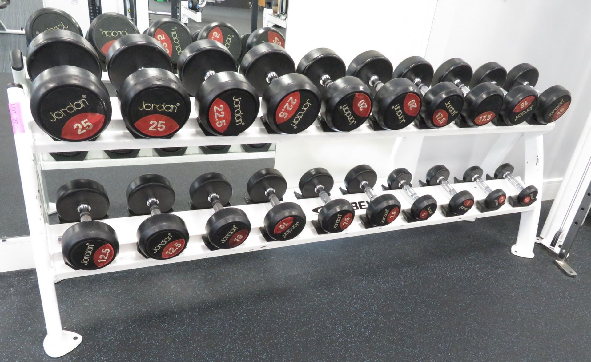 Jordan Dumbbell Set 2.5kg - 25kg Including Rack. See Description For Weight Ranges. - Image 2 of 15