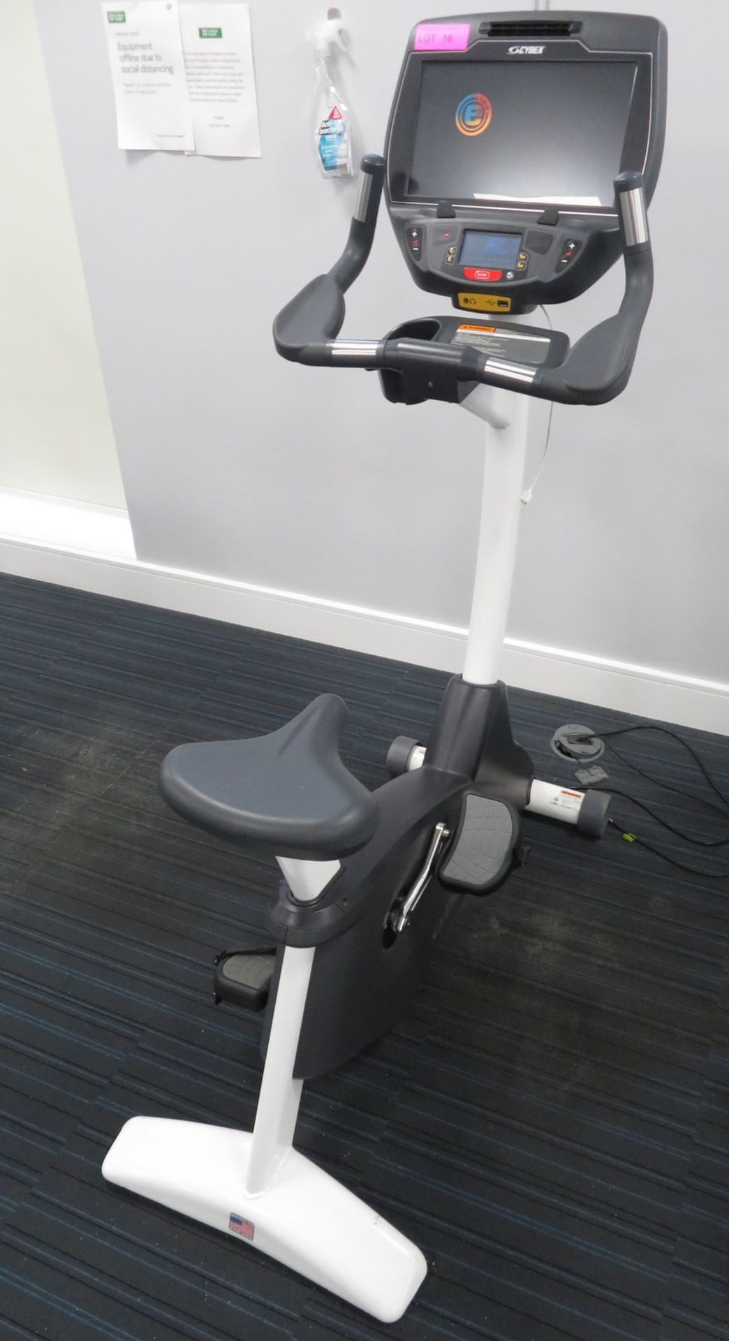 Cybex Upright Bike Model:770C, Working Condition With TV Display Monitor.