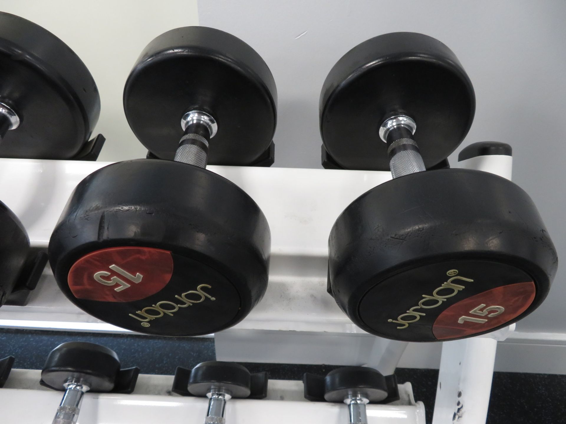 Jordan Dumbbell Set 2.5kg - 25kg Including Rack. See Description For Weight Ranges. - Image 8 of 15