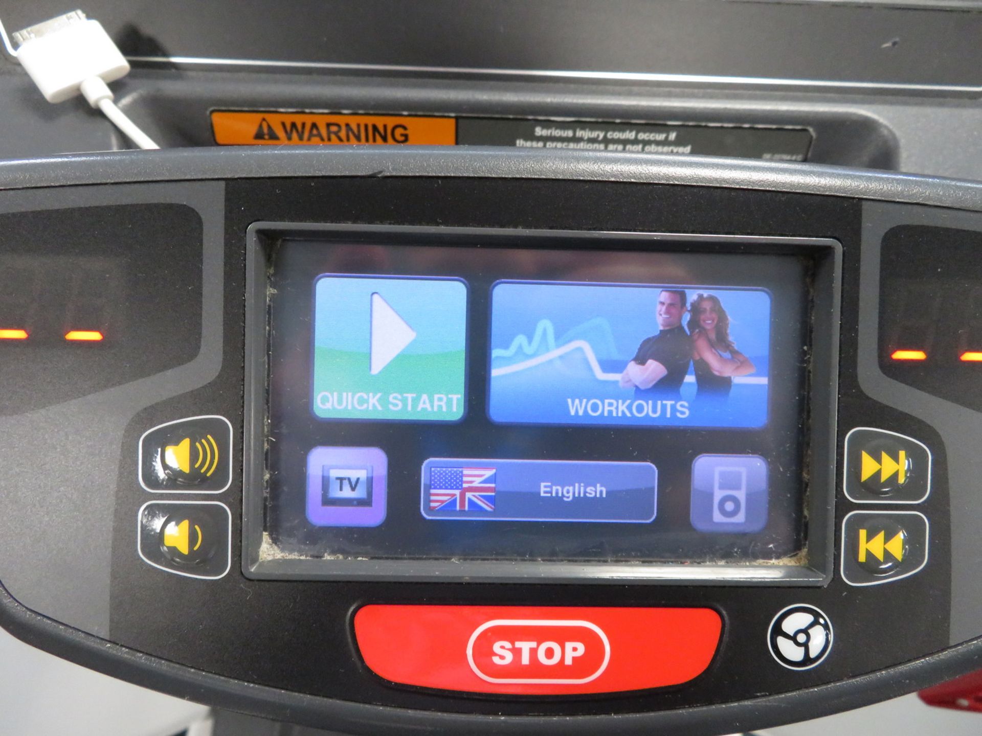 Cybex Treadmill Model: 770T, Working Condition With TV Display Monitor. - Image 6 of 10