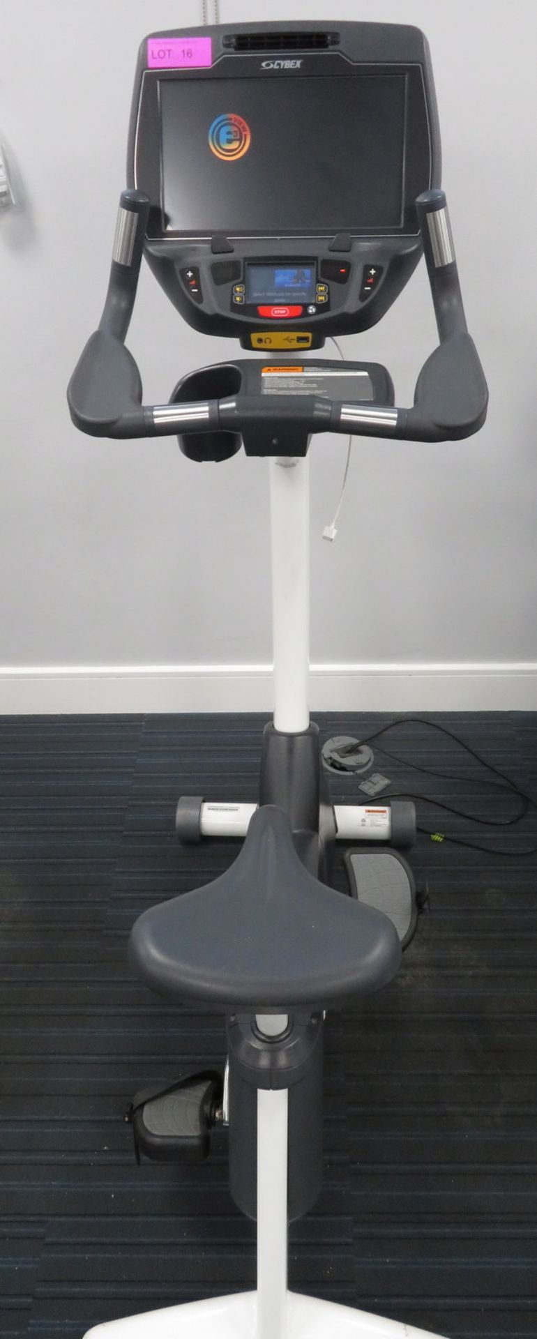 Cybex Upright Bike Model:770C, Working Condition With TV Display Monitor. - Image 2 of 11