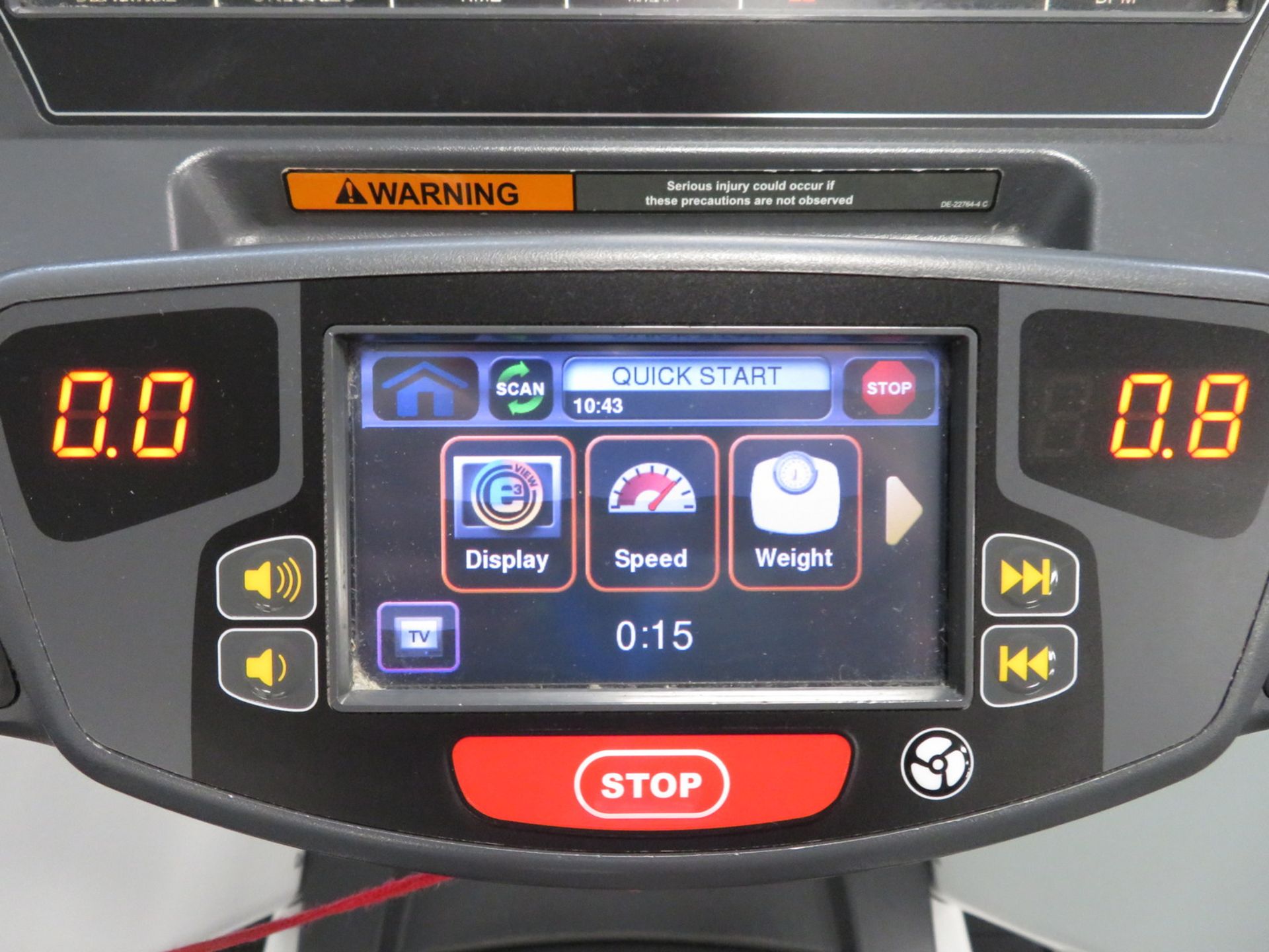 Cybex Treadmill Model: 770T, Working Condition With TV Display Monitor. - Image 5 of 10