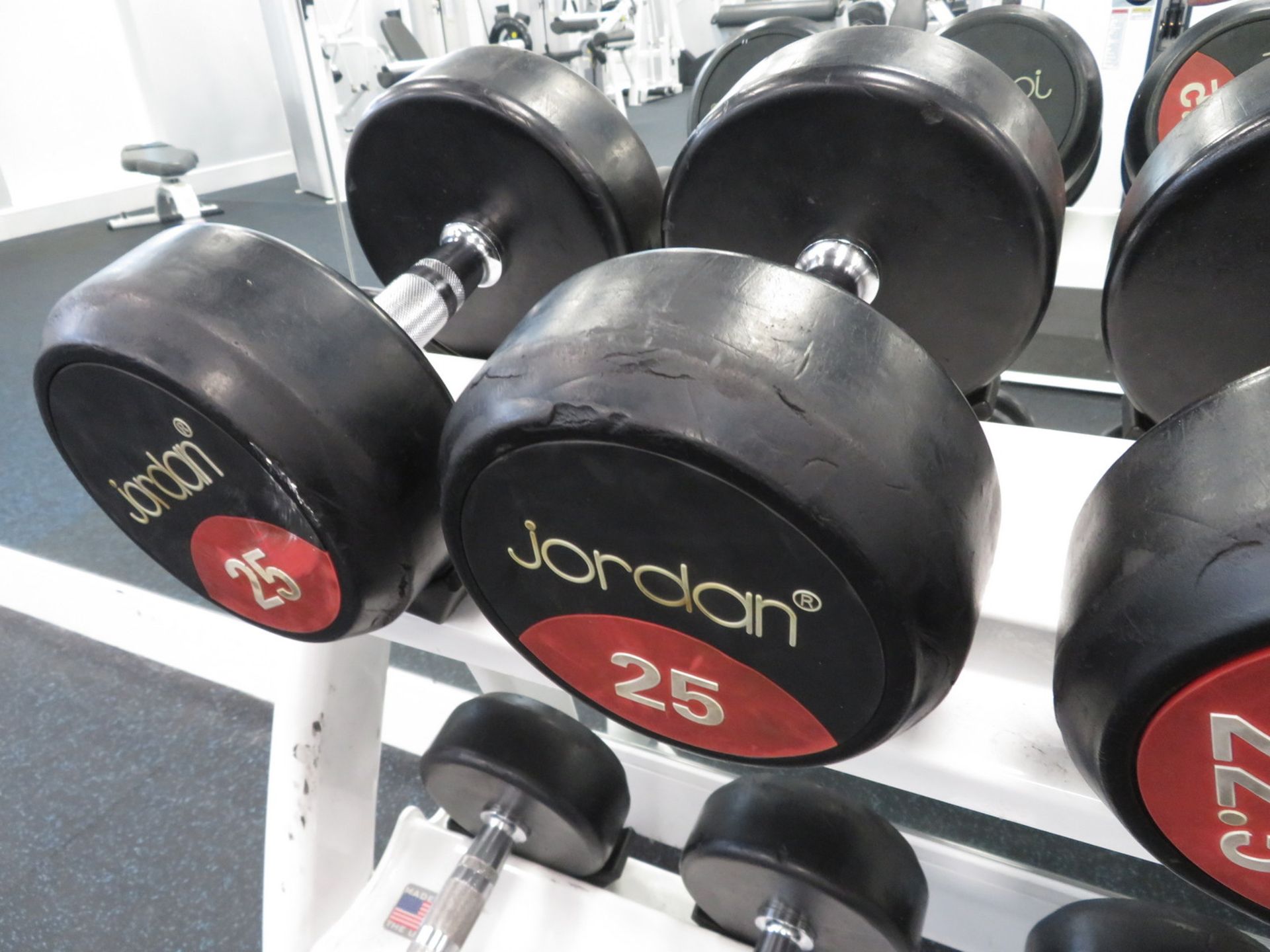 Jordan Dumbbell Set 2.5kg - 25kg Including Rack. See Description For Weight Ranges. - Image 12 of 15