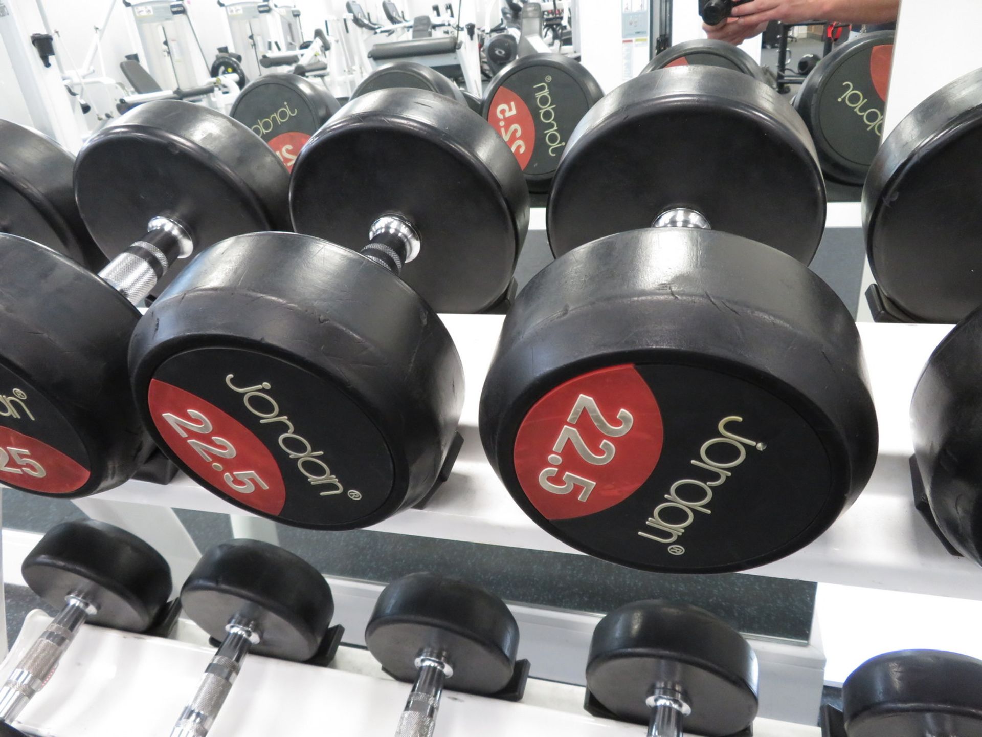 Jordan Dumbbell Set 2.5kg - 25kg Including Rack. See Description For Weight Ranges. - Image 11 of 15