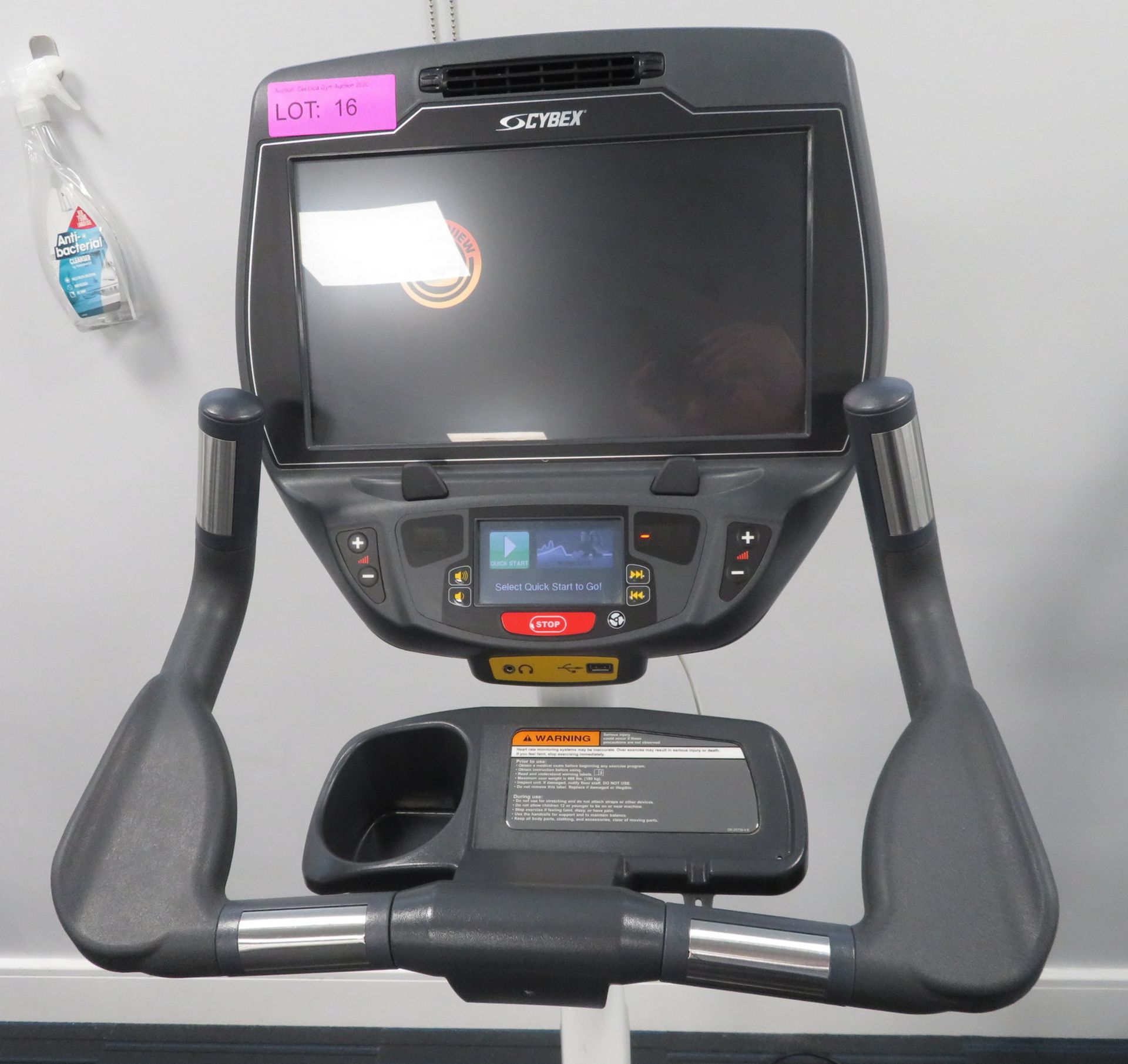 Cybex Upright Bike Model:770C, Working Condition With TV Display Monitor. - Image 6 of 11