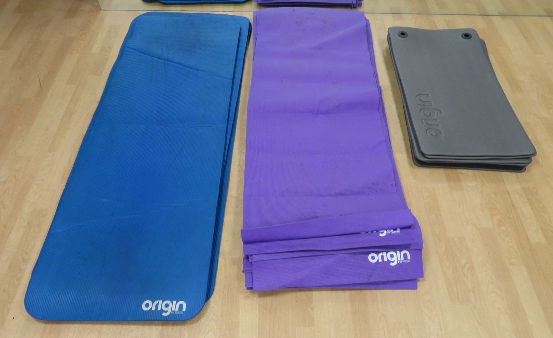 27x Origin Studio Fitness Mats. See Description For Quantities And Dimensions.