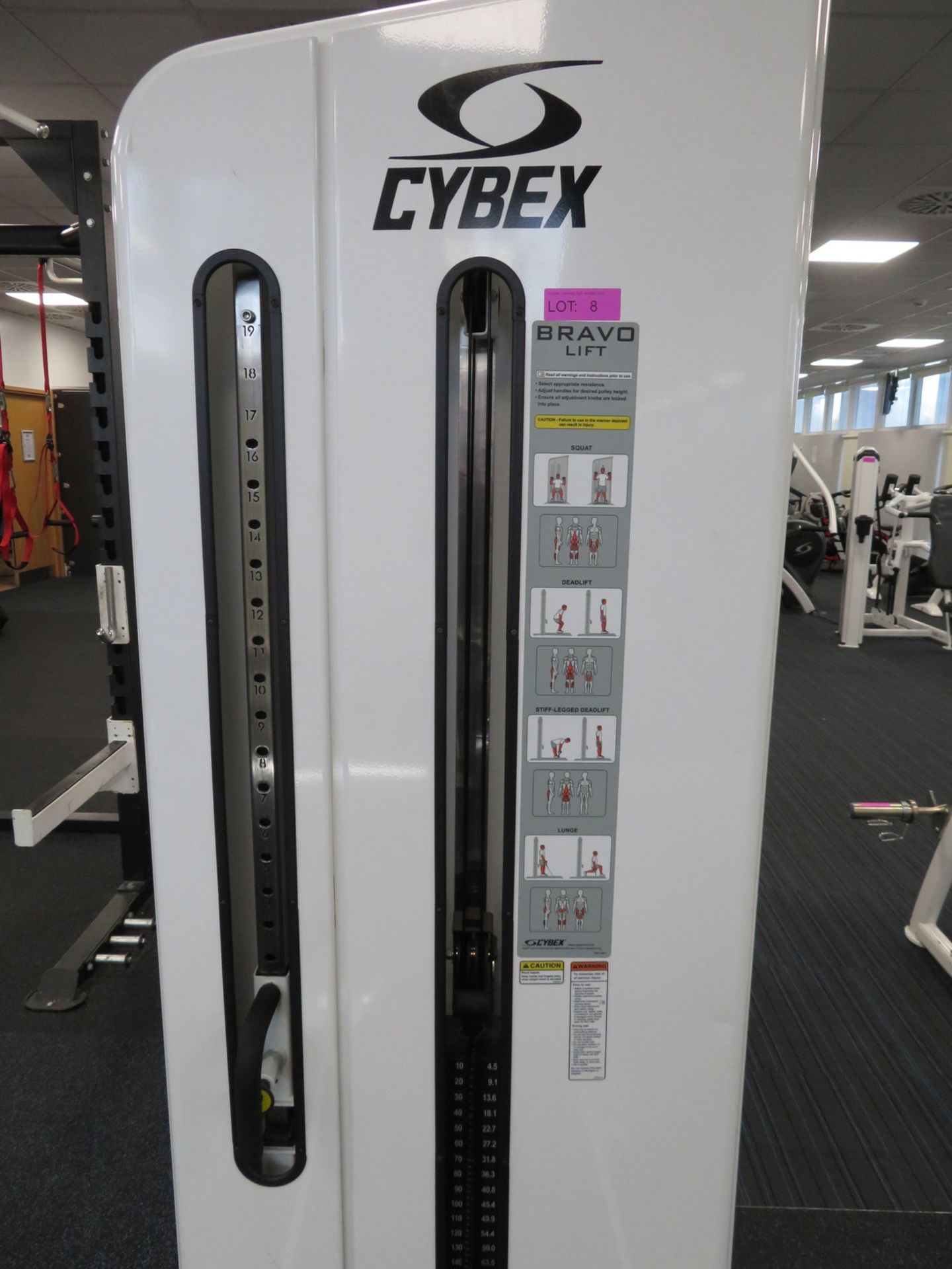 Cybex Bravo Lift Model: 18030. 90.7kg Weight Stack. Dimensions: 120x180x210cm (LxDxH) - Image 5 of 11