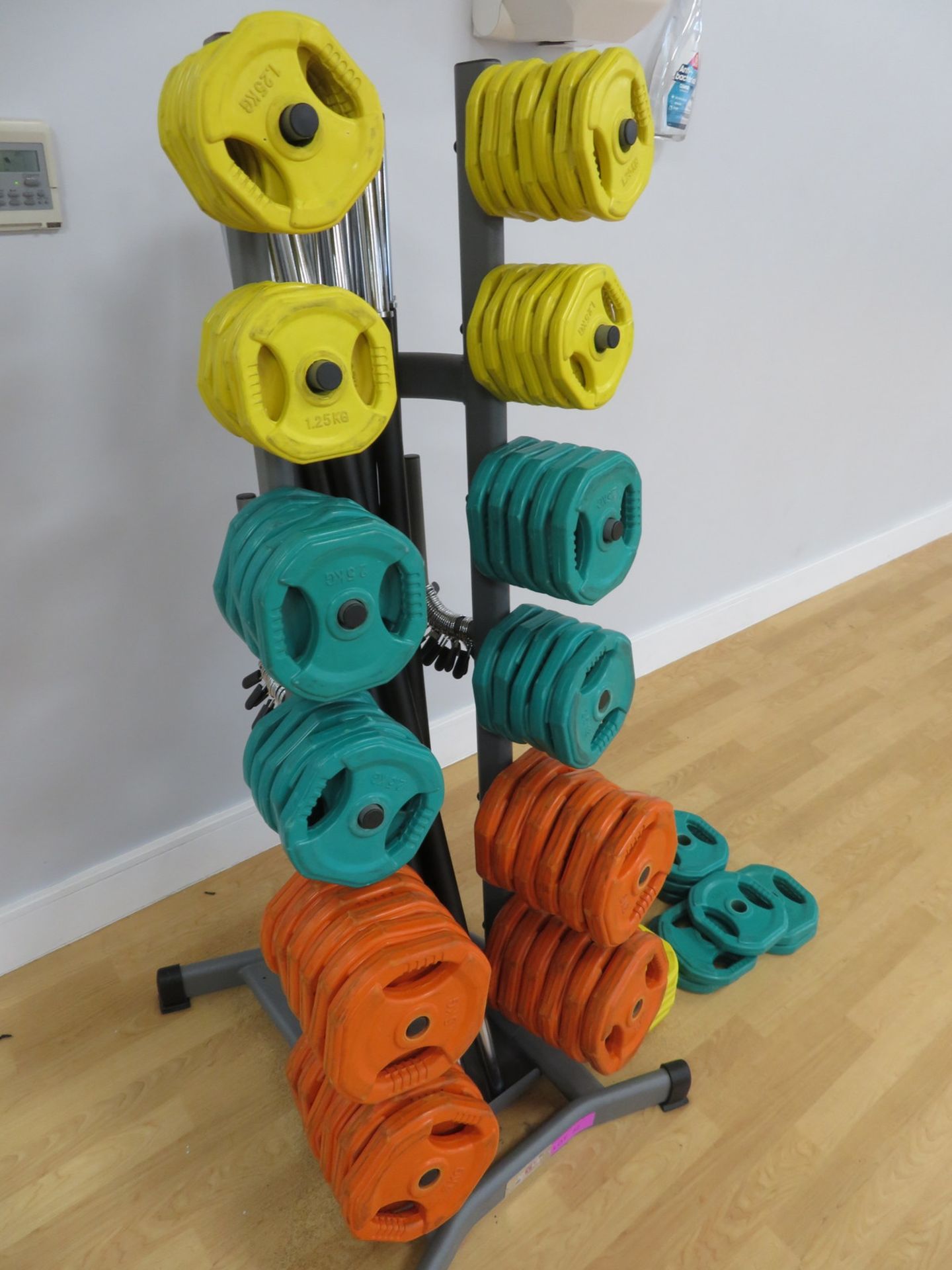 Jordan Studio Weight Set Complete With Padded Bar. See Description For Contents. - Image 3 of 10