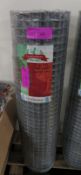 30m Galvanised Welded Mesh 36" Wide 1" Mesh Size