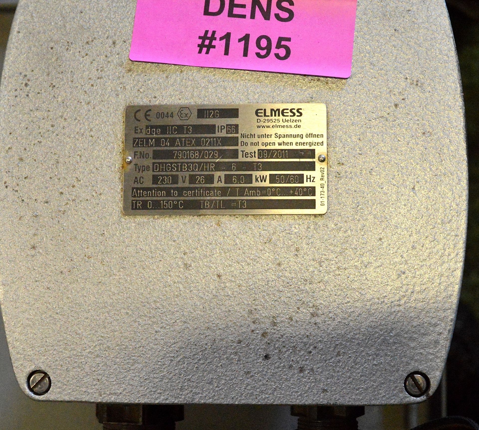 Elmess DGE 11C 13 unit - 230V, 28A, 6.0kW - 50/60hz - Image 3 of 3