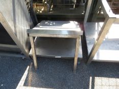 Stainless Metal shelf, short legged table / stand, cabinet
