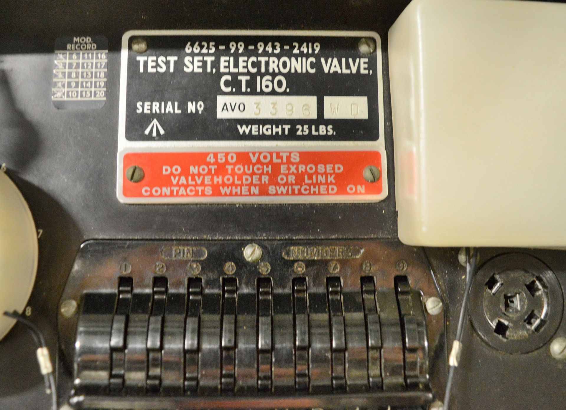 AVO C.T.160 Electronic Valve Tube Test Set - Image 3 of 3