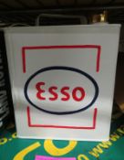 2x Esso logo tin cans