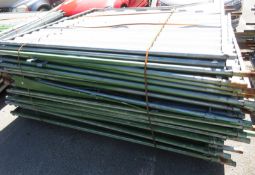21x Aluminium Fencing Panels 2.38 x 2.14M - conditions vary panel to panel