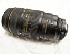 Nikon Lens AF VR-NIKKOR 80-400mm 1:4.5-5.6D In A Case serial 406138