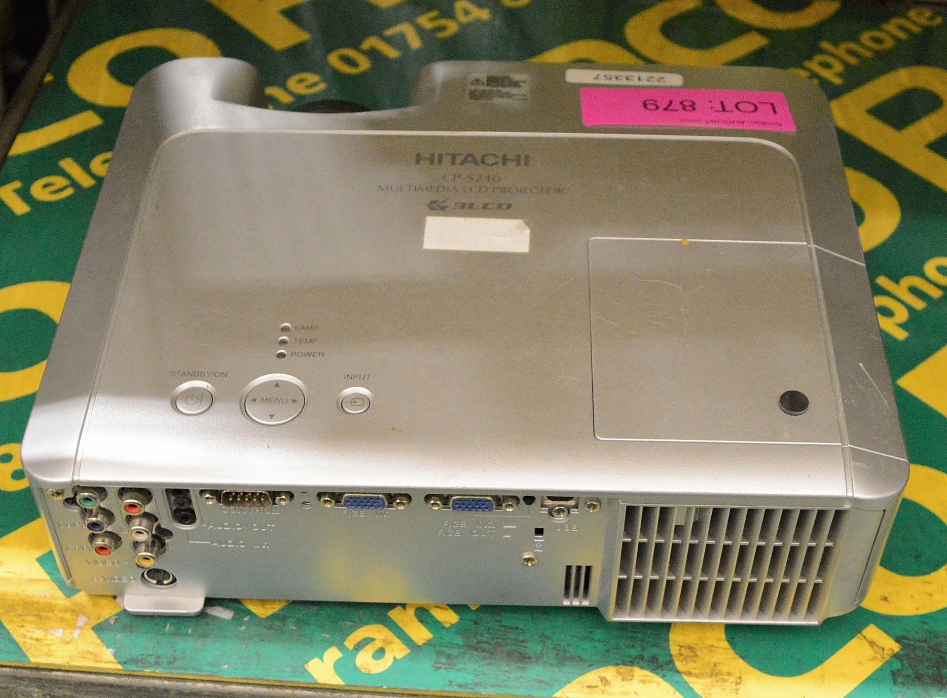 Hitachi CP-S240 Multimedia LCD Projector - Bild 2 aus 3