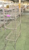 4 tier rack - 750 x 380 - adjustable height