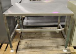 Stanless Steel Table L 1140 x W 790 x H 820mm