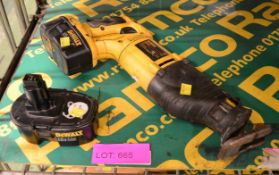 Dewalt DW938 Type2 18v Rip Saw with 2 Batteries, no charger