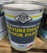 Floor Master Hard wearing industrial Polyurethane Floor paint - 20 LTR - Grey
