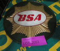 BSA Cast Sign