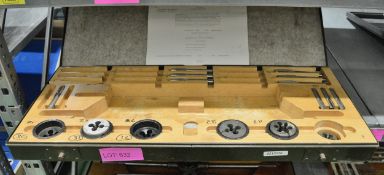 14 - 24mm Tap and Die Set - Incomplete In a Case - AS SPARES ONLY