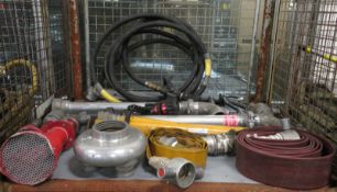 Various Fire Hose Attachments - standpipes, nozzles, connectors