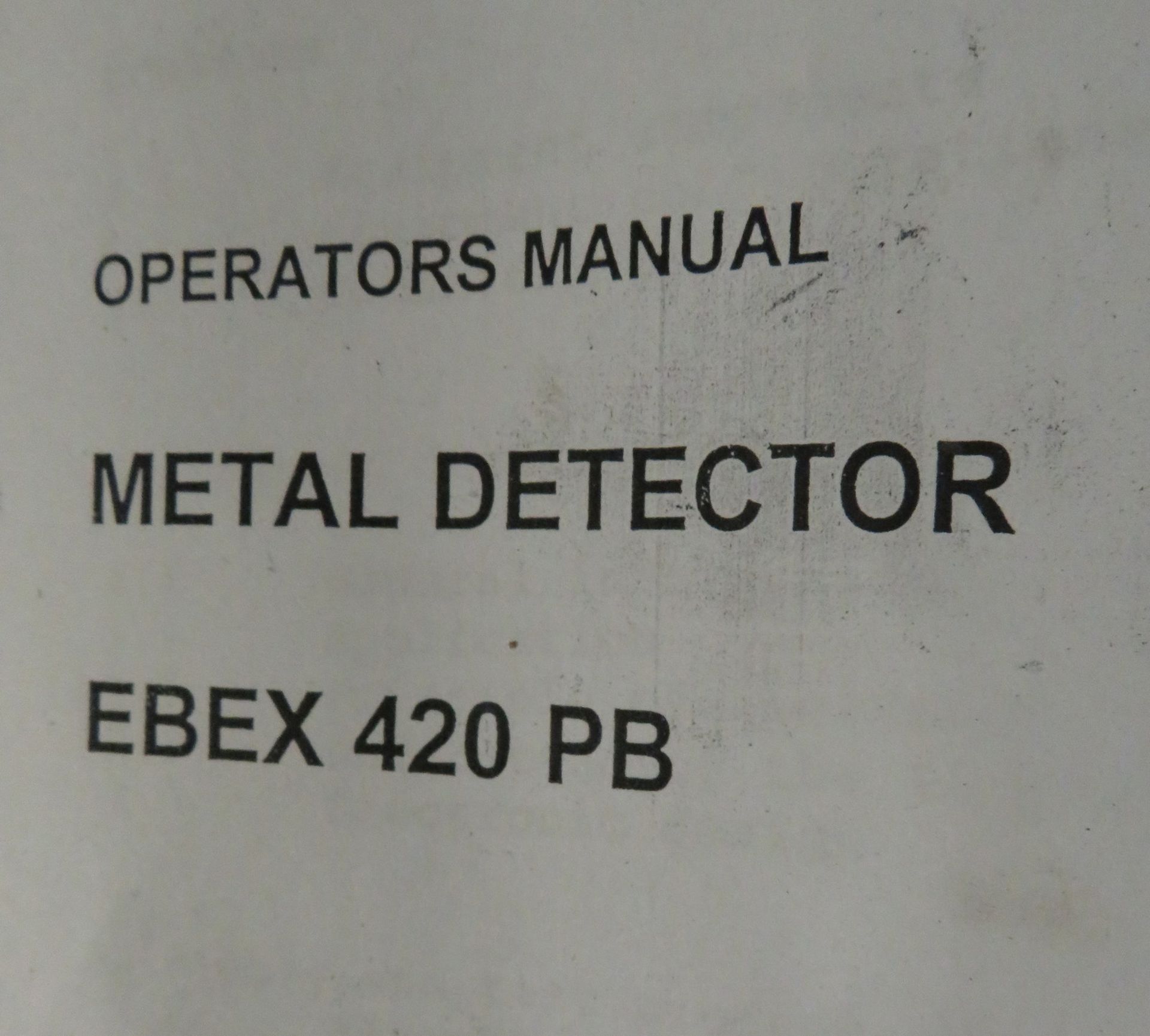Binger Metal detector EBEX 420PB in case - incomplete - Image 3 of 3