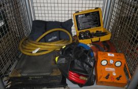 Hydraulic Air Bag Lifting Equipment - lifting bag, controller, hoses, gauge kit