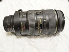 Nikon Lens AF VR-NIKKOR 80-400mm 1:4.5-5.6D In A Case serial 406137