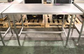 Stainless table - 1500 x 650