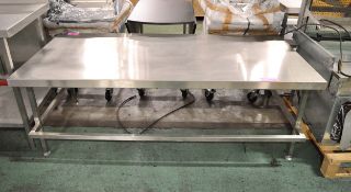 Stainless table - 1800 x 850 x 680