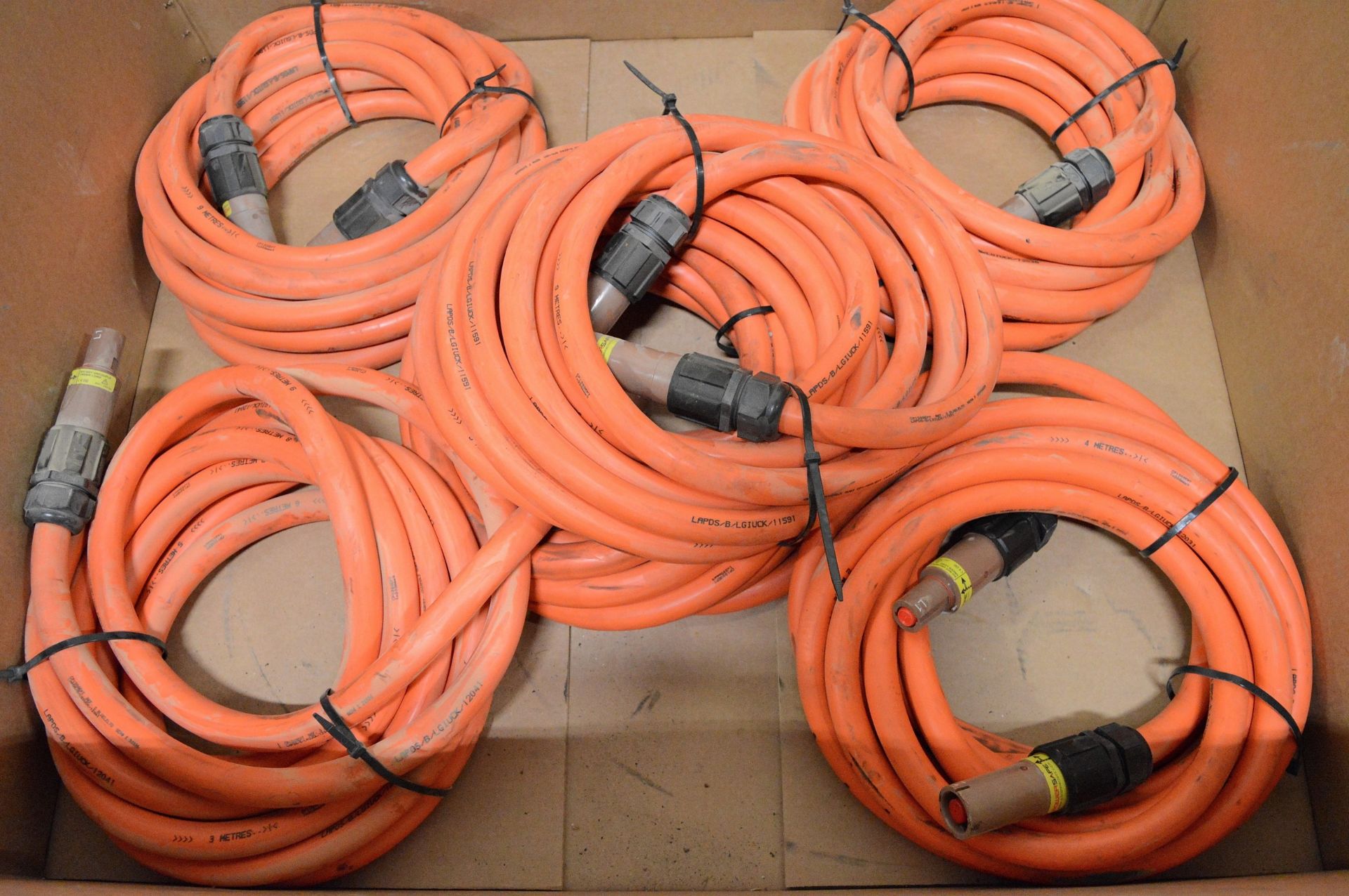 6x Various Lengths 300mm2 Orange Cable GUI Connection Kits - Image 2 of 2
