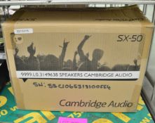 2x Cambridge audio SX-50 Speakers