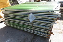 21x Aluminium Fencing Panels 2.38 x 2.14M - conditions vary panel to panel