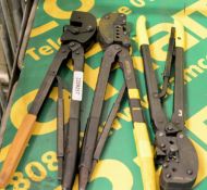 3x Tyco crimping tools