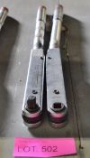 2x Britool EVT 2000A Torque wrenches