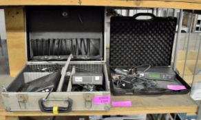 1x Seinheisser wireless radio kit, 1x Transtec S3500 wireless radio kit in transit cases