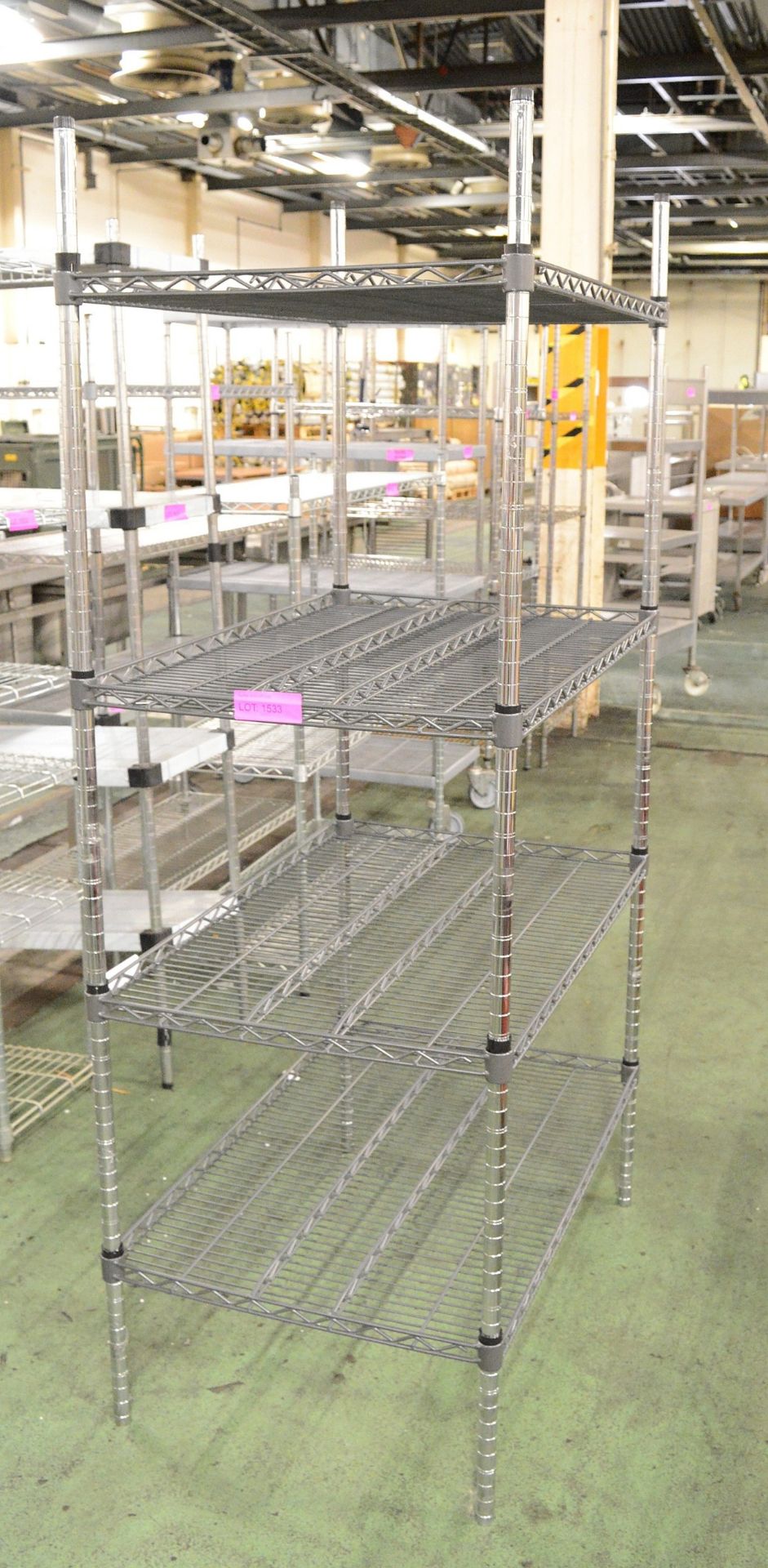 4 tier rack - 900 x 600 - adjustable height