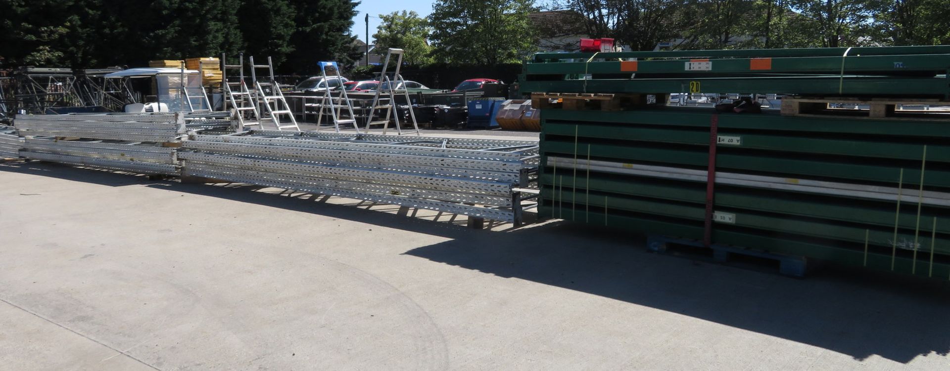 Racking assembly - 19x Uprights - 5700mm high x 1050mm wide, 140x Beams - 3300mm long