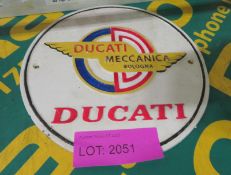 Ducati Cast Sign