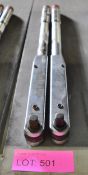 2x Britool EVT 2000A Torque wrenches